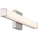 Maxx 24 inch Brushed Steel Bath Vanity Light Wall Light