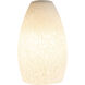 Inari Silk Glass 5 inch Pendant Glass Shade in White Stone