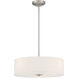 Mid Town LED 18 inch Brushed Steel Pendant / Semi-Flush Ceiling Light