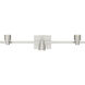 Lincoln 3 Light 120 Brushed Steel Track Ceiling Light