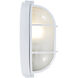 Nauticus 1 Light 4.25 inch White Outdoor Wall Sconce in Incandescent