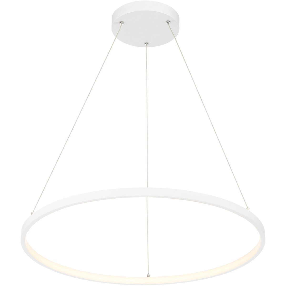 Anello LED 24 inch Matte White Pendant Ceiling Light