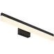 Loft LED 24 inch Matte Black and Frosted Bath Vanity Wall Light