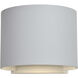 Curve LED 5 inch White Outdoor Wall Sconce