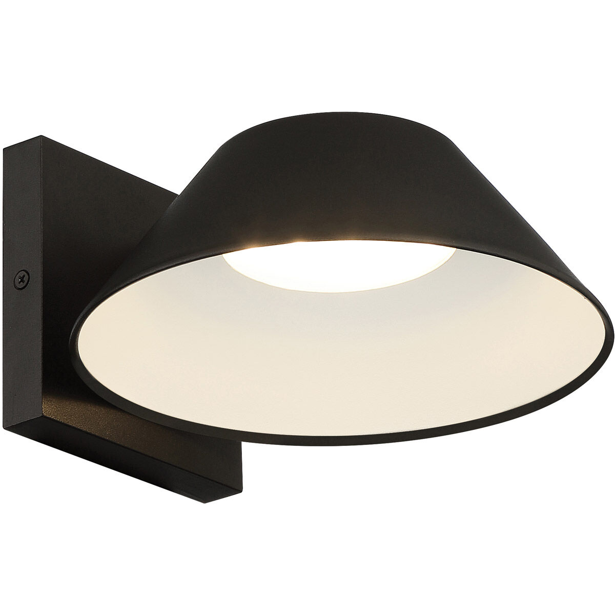 Solano LED 5 inch Black Outdoor Wall Sconce
