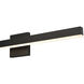 Cisco LED 24 inch Matte Black and White Bath Vanity Wall Light