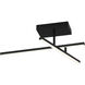 Duo LED 4.75 inch Matte Black Semi-Flush Mount Ceiling Light