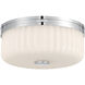 Daniella 11.25 inch Chrome Flush Mount Ceiling Light