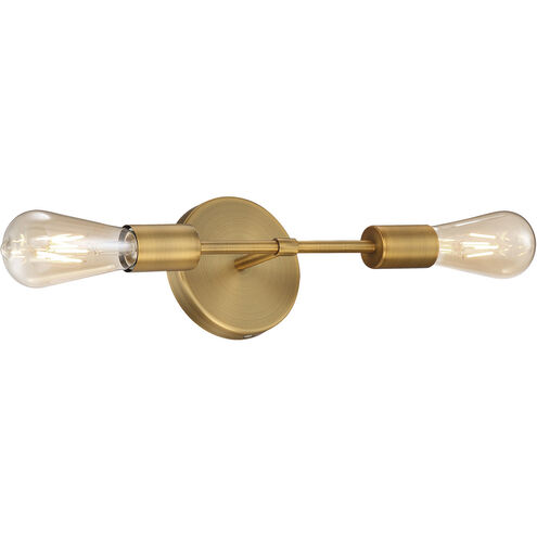 Iconic LED 5 inch Antique Brushed Brass ADA Wall Sconce Wall Light