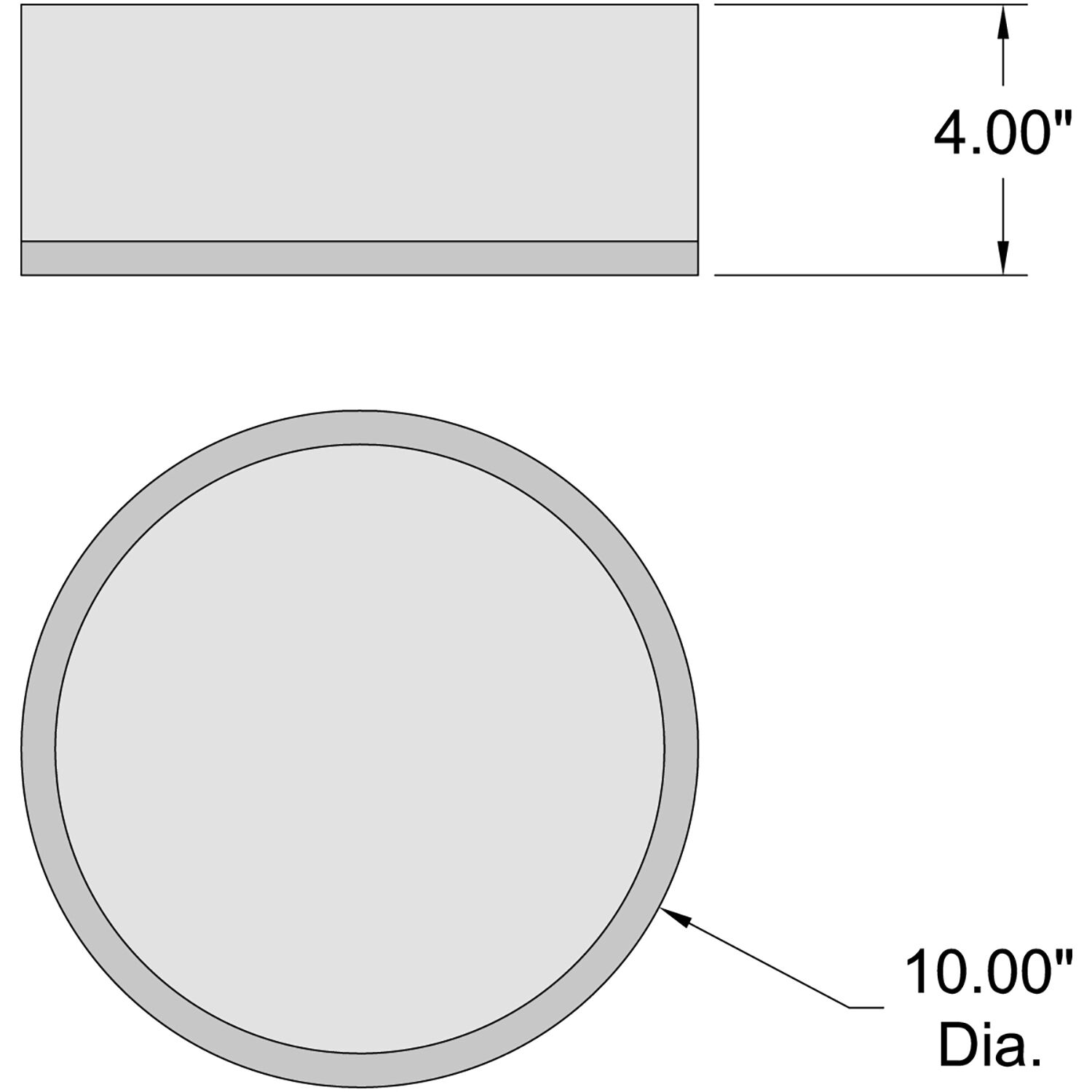 Aero 1 Light 10 inch Chrome Flush Mount Ceiling Light