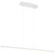 Float LED 48 inch Matte White Pendant Ceiling Light 