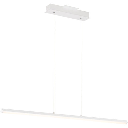 Float LED 48 inch Matte White Pendant Ceiling Light