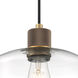 Port Nine LED 9 inch Antique Brushed Brass Pendant Ceiling Light