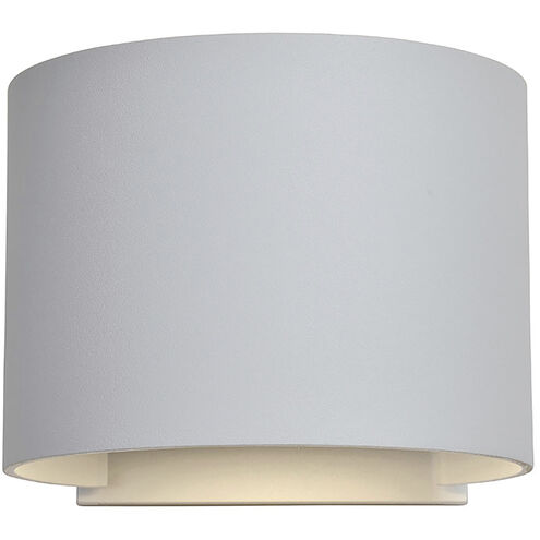 Curve LED 5 inch White Outdoor Wall Sconce