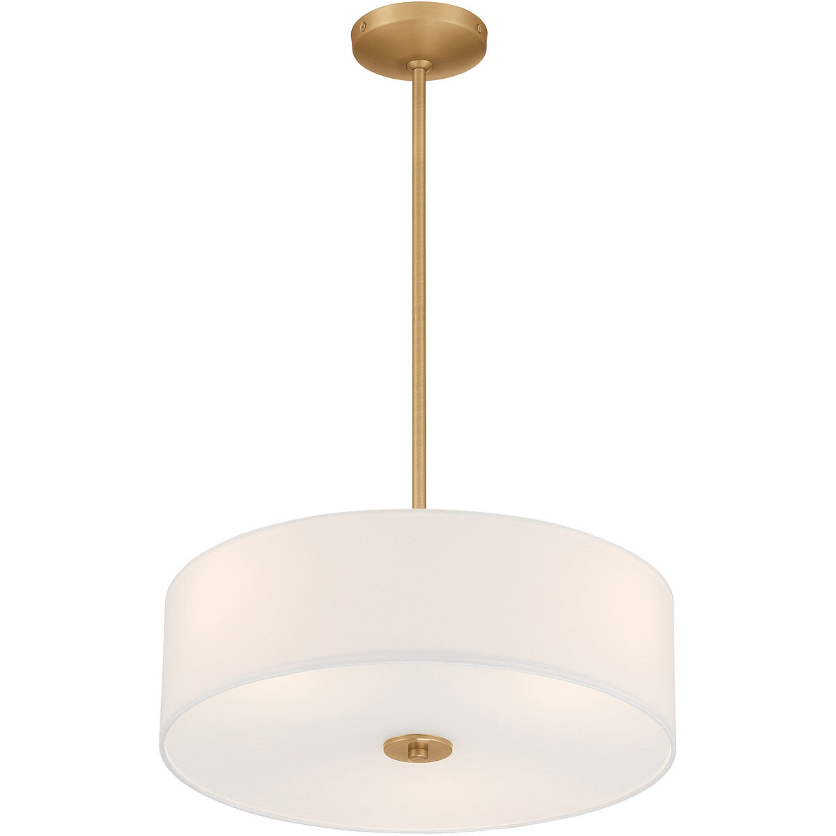 Mid Town LED 18 inch Antique Brushed Brass Pendant Ceiling Light