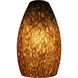 Inari Silk Glass 5 inch Pendant Glass Shade in Brown Stone