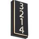 Numero LED 5 inch Black ADA Wall Sconce Wall Light