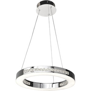 Affluence LED 16 inch Chrome Pendant Ceiling Light