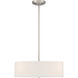 Mid Town LED 18 inch Brushed Steel Pendant / Semi-Flush Ceiling Light
