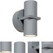 KO 2 Light 7 inch Satin Outdoor Wall