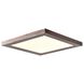 Boxer LED 9.5 inch Bronze Flush Mount Ceiling Light