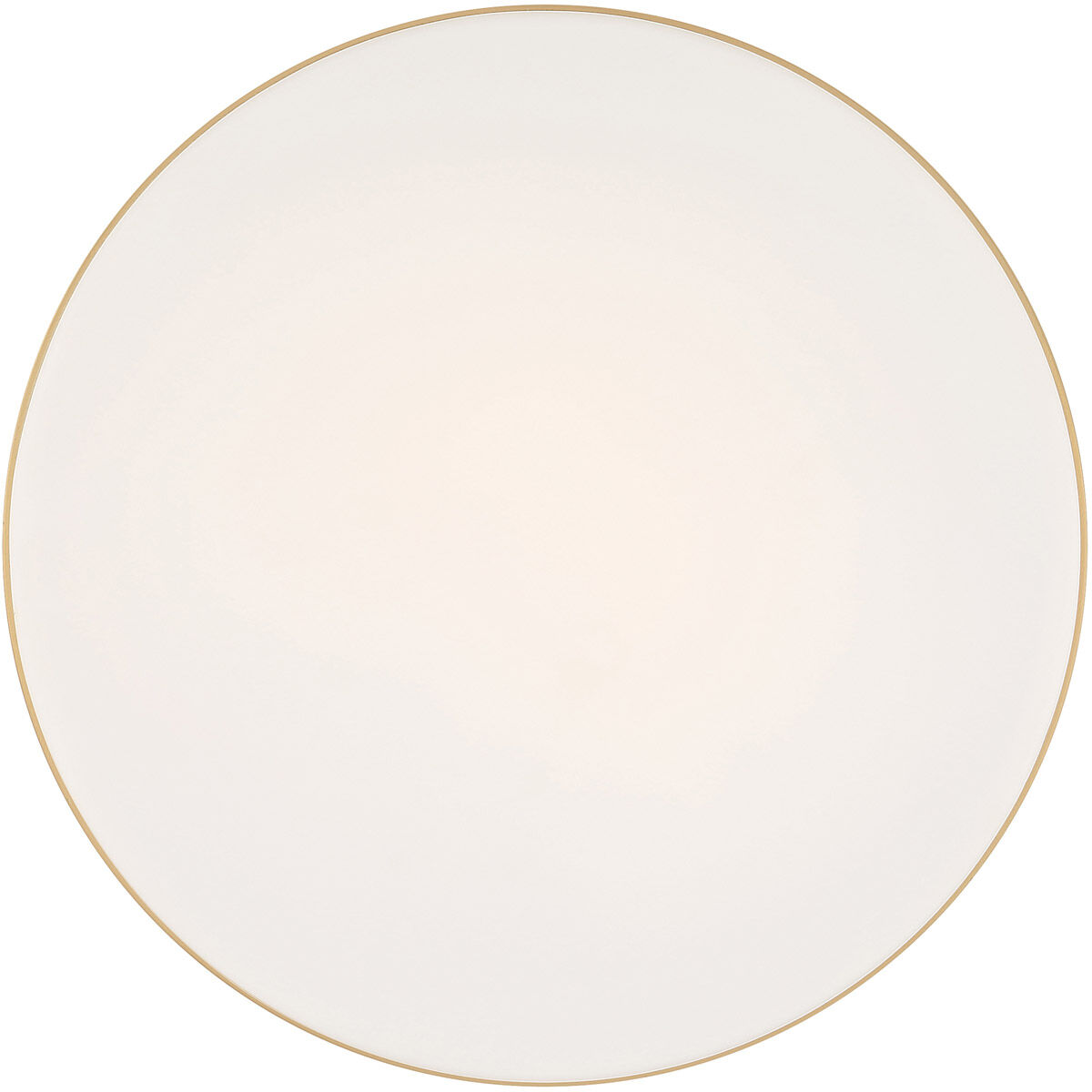 Roma LED 14 inch Antique Brushed Brass Flush Mount Ceiling Light