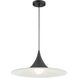 Costa 1 Light 19 inch Matte Black Pendant Ceiling Light