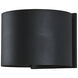 Curve LED 5 inch Black Outdoor Wall Sconce