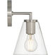 Katie 1 Light 6.25 inch Brushed Steel Wall Sconce Wall Light