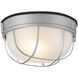 Nauticus Round Dual Mount 1 Light 10 inch Satin Outdoor Wall Sconce