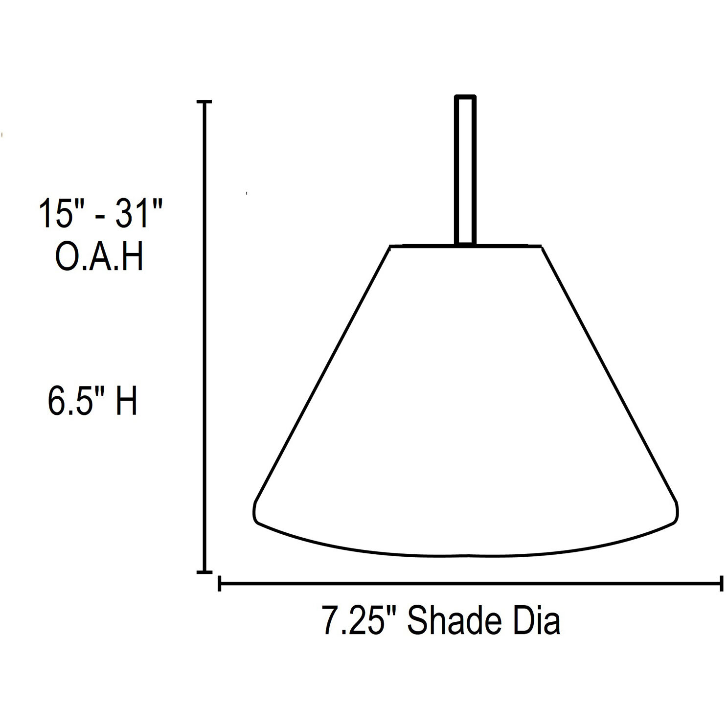 Martini 1 Light 7.25 inch Oil Rubbed Bronze Pendant Ceiling Light in Cobalt