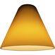 Inari Silk Glass 7 inch Pendant Glass Shade in Amber