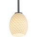 Brandy FireBird 1 Light 6 inch Oil Rubbed Bronze Pendant Ceiling Light in White Firebird