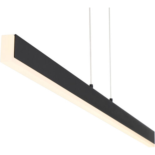 Illume LED 1 inch Matte Black Pendant Ceiling Light