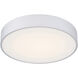 Como LED 17.75 inch Satin Flush Mount Ceiling Light