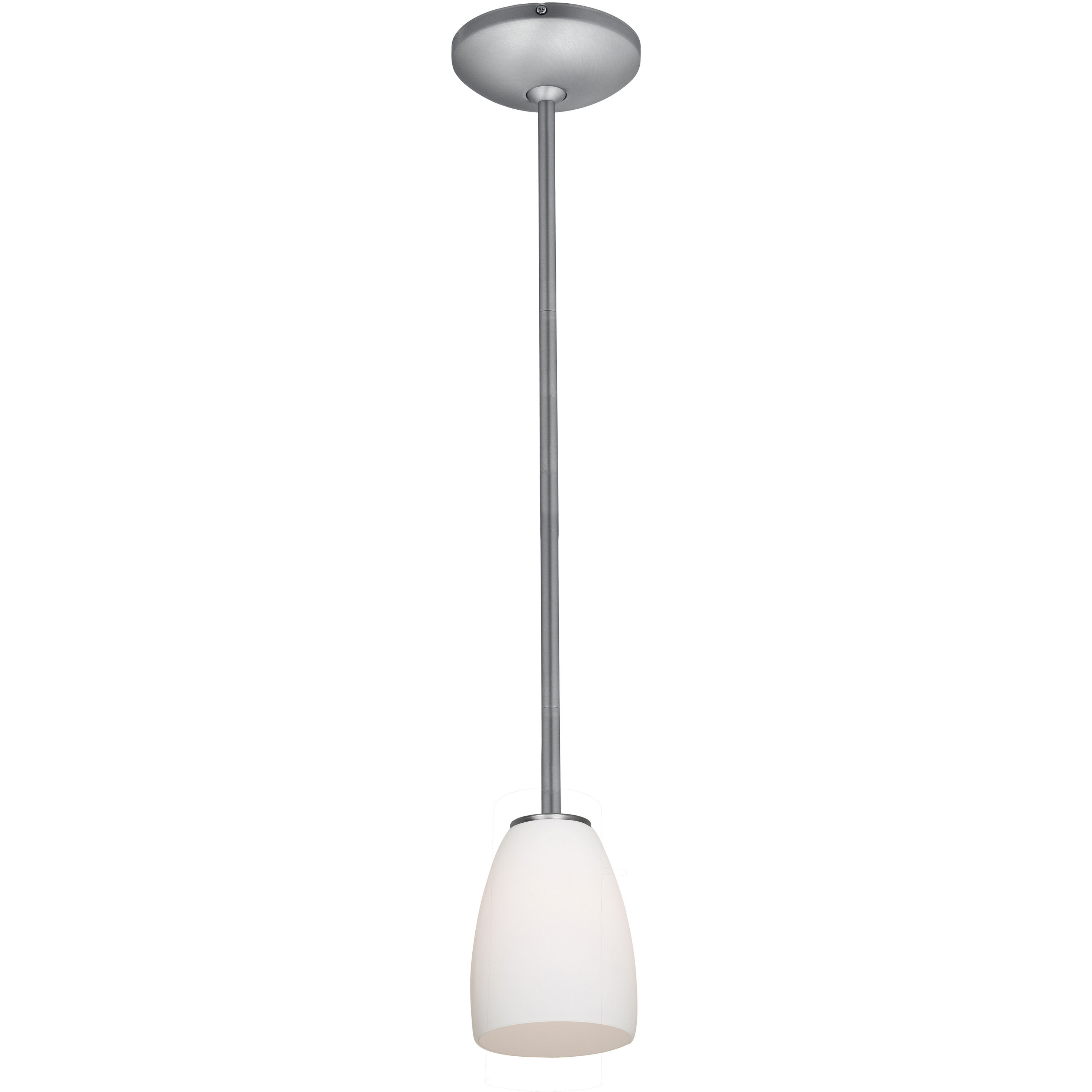 Sherry 1 Light 4.5 inch Brushed Steel Pendant Ceiling Light in Amber