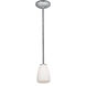 Sherry 1 Light 4.5 inch Brushed Steel Pendant Ceiling Light in Amber