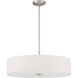 Mid Town LED 24 inch Brushed Steel Pendant / Semi-Flush Ceiling Light