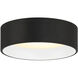 Cody LED 13 inch Matte Black and White Flush Mount Ceiling Light