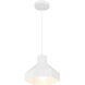 Poly LED 11 inch Matte White Pendant Ceiling Light