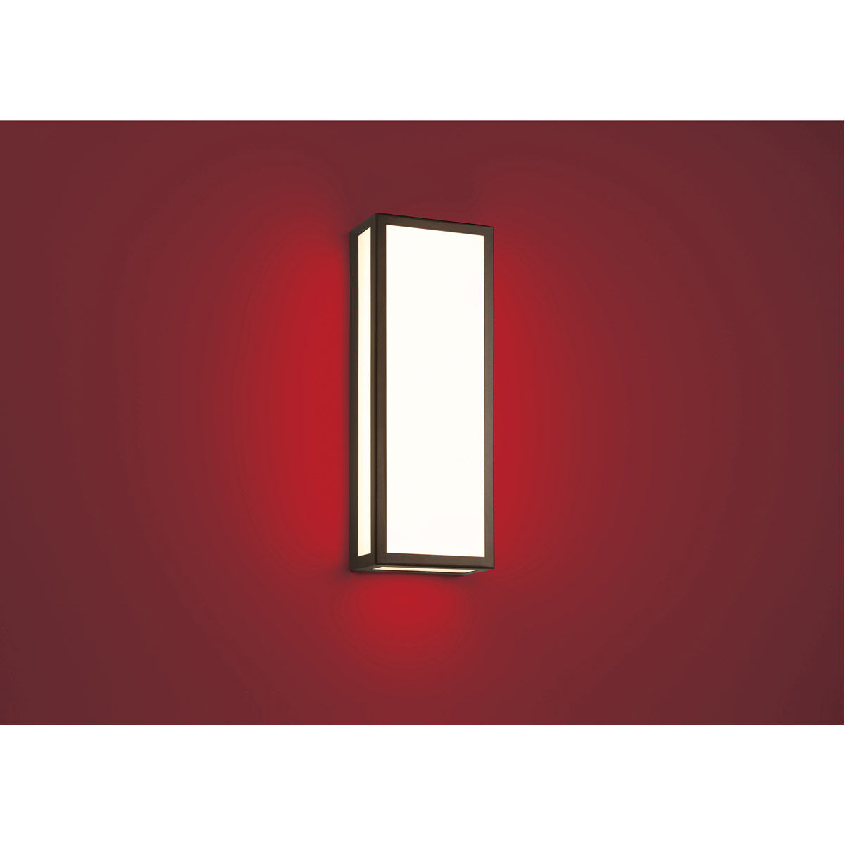 GEO LED 18 inch Bronze Outdoor Wall Sconce