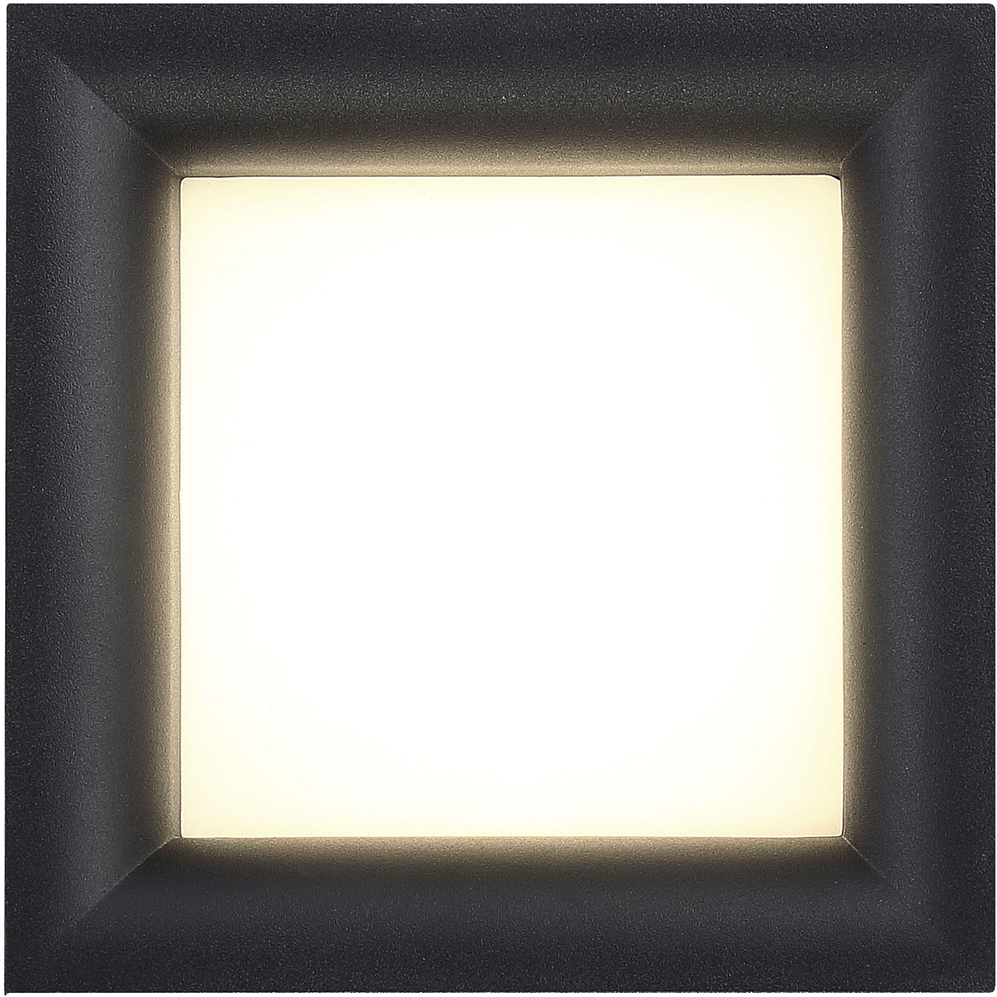 Bloc LED 7 inch Black Flush Mount Ceiling Light