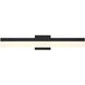 Loft LED 24 inch Matte Black and Frosted Bath Vanity Wall Light