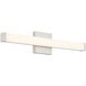 Maxx 24 inch Brushed Steel Bath Vanity Light Wall Light