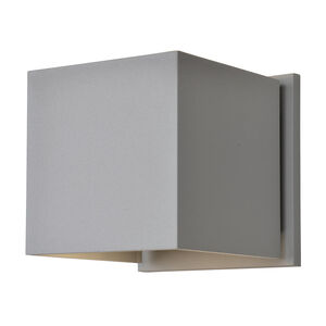 Square LED 5 inch Satin Outdoor Wall Sconce