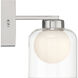 Chloe 4.75 inch Chrome Wall Sconce Wall Light