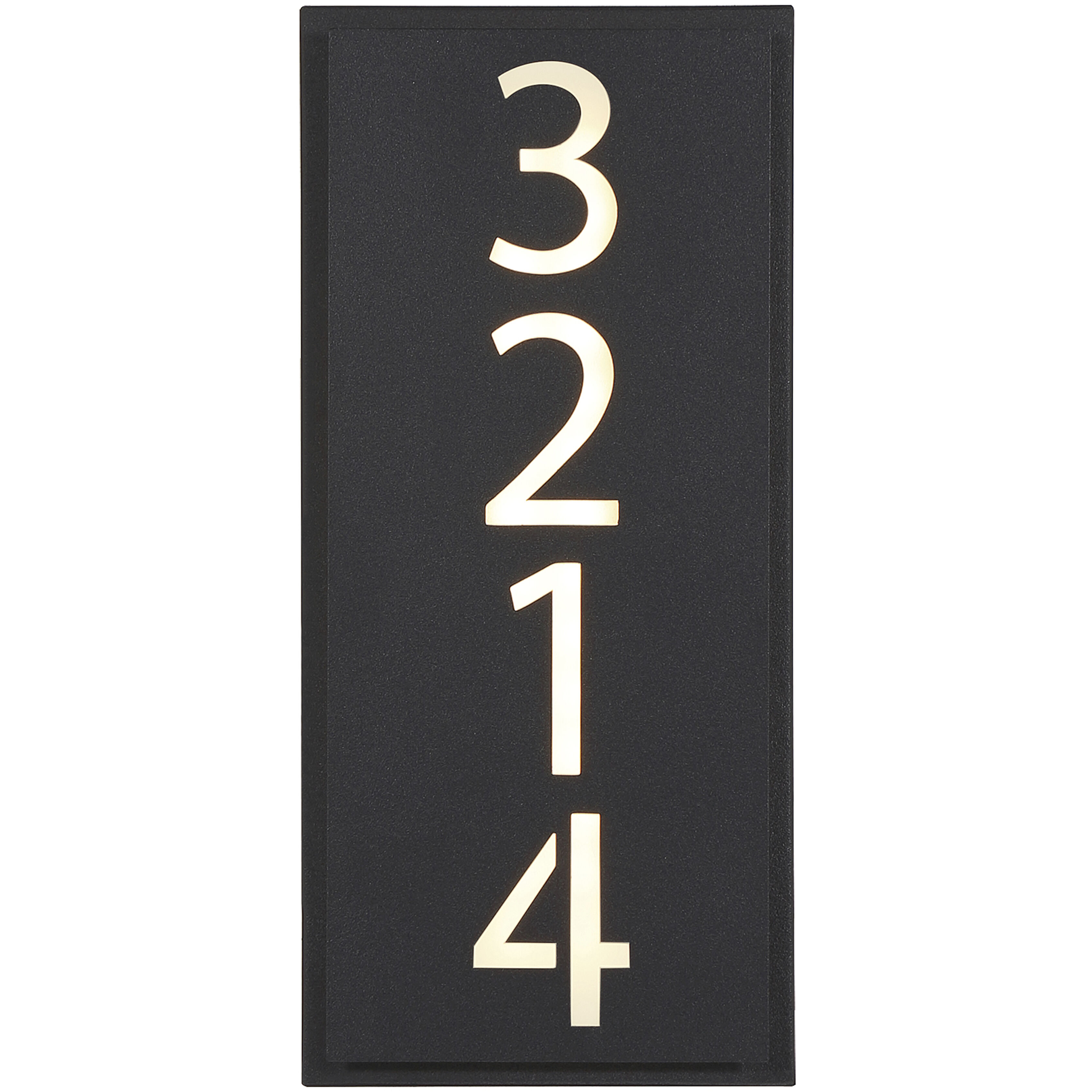 Numero LED 4.75 inch Black ADA Wall Sconce Wall Light