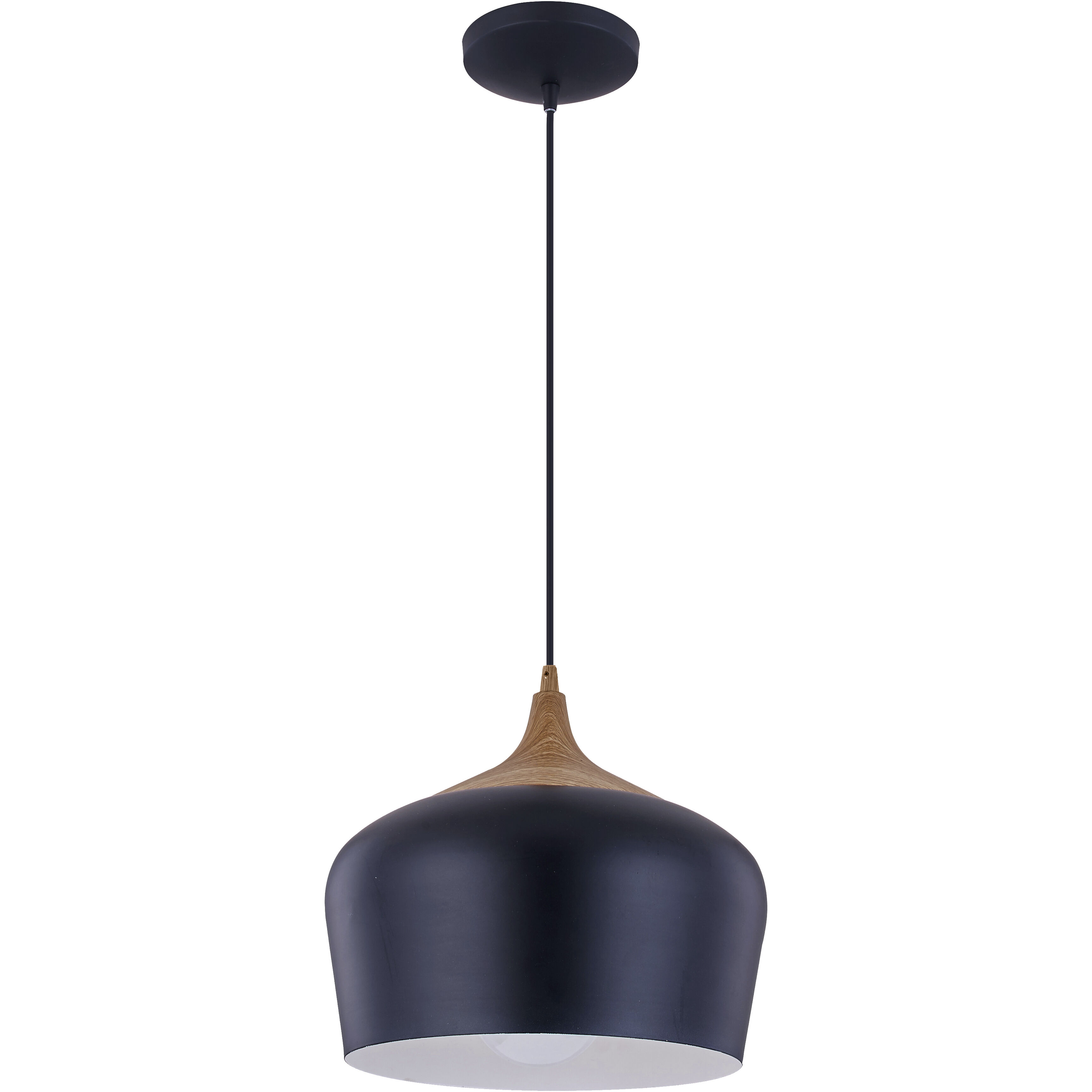 Access 52057-BL/WGN Blend 1 Light 12 inch Black Pendant