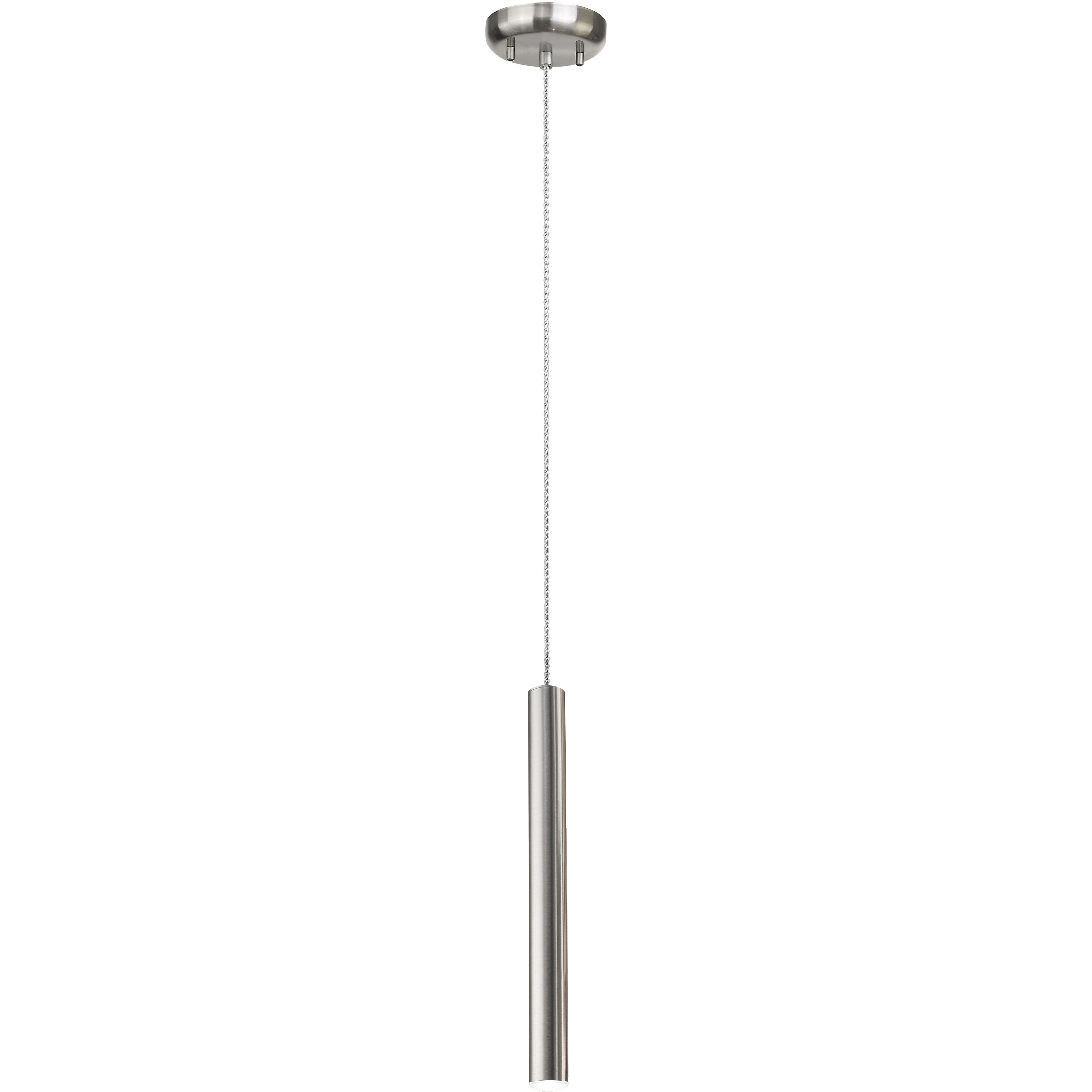 Brushed steel pendant light hotsell