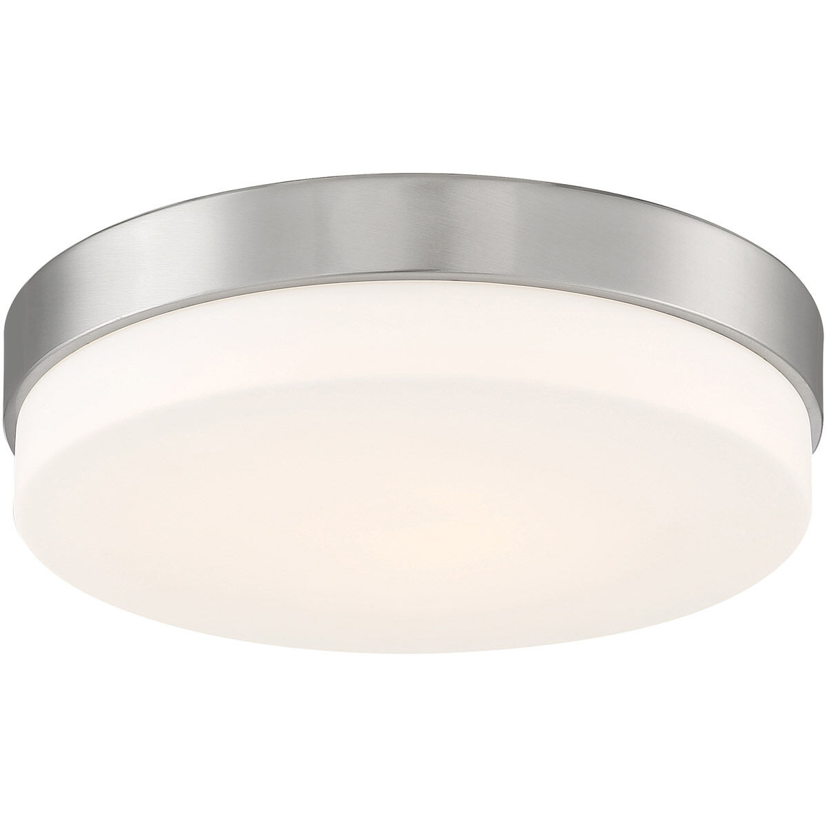 Brushed steel ceiling light outlet